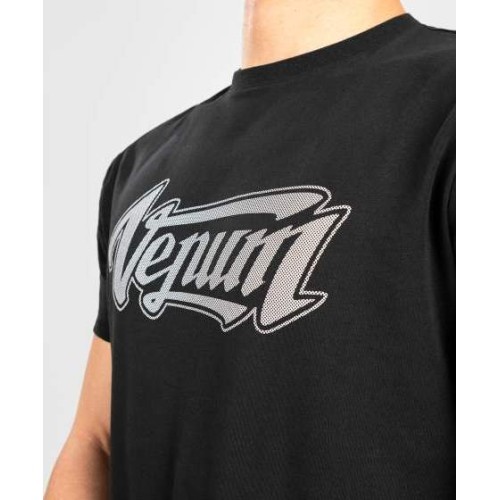 Футболка Venum Absolute 2.0, приталенный крой, черный/серебристый