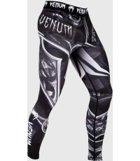 Компрессионные тайтсы Venum Gladiator 3.0, чёрно-белые