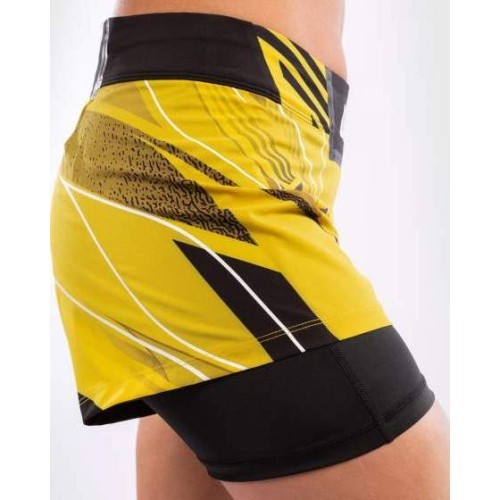 UFC Venum Authentic Fight Night Women's Shorts - Short Fit - Yellow
