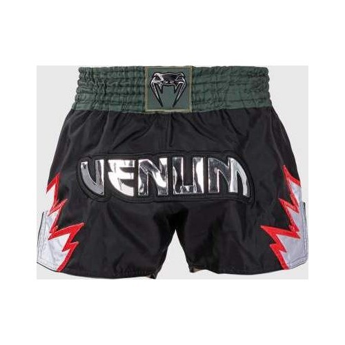 Venum Inferno Muay Thai šortai - Deep Black/Khaki