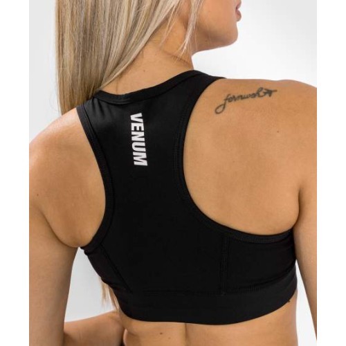 Venum Essential Medium Impact sportinės liemenėlės, juodos