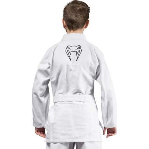 Venum Contender vaikiškas BJJ kimono (su nemokamu baltu diržu) – baltas