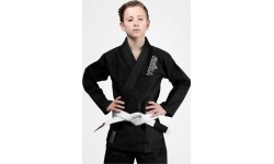 Venum Contender vaikiškas BJJ kimono (su nemokamu baltu diržu) – juodas
