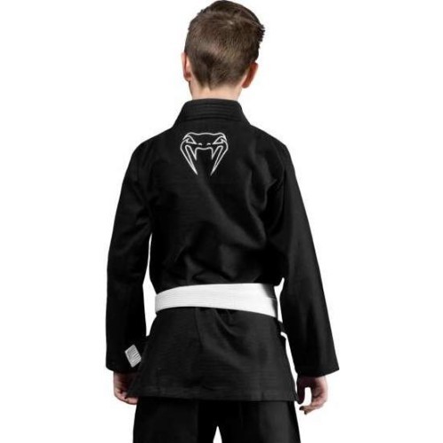 Детское кимоно BJJ Venum Contender (белый пояс в комплекте) – чёрное