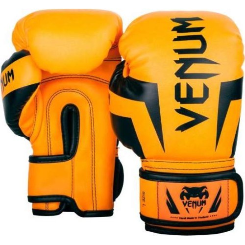 Venum Elite vaikiškos bokso pirštinės - Exclusive - fluorescencinės oranžinės