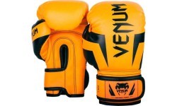 Детские боксёрские перчатки Venum Elite - Exclusive - флуоресцентный оранжевый