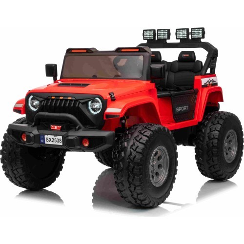 Электромобиль Extreme Sport 4x4, красный, двухместный
