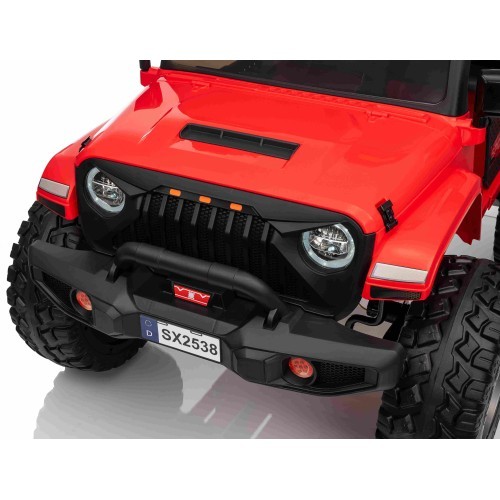 Elektromobilis Extreme Sport 4x4, raudonas, dvivietis