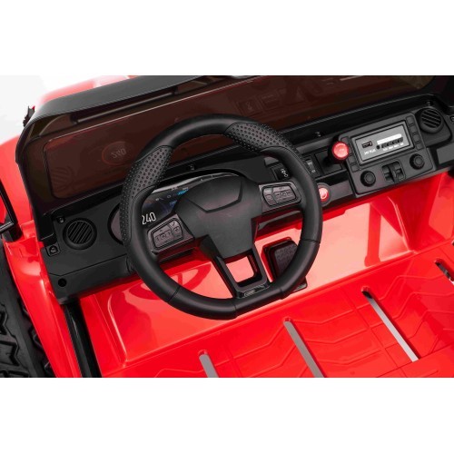 Elektromobilis Extreme Sport 4x4, raudonas, dvivietis