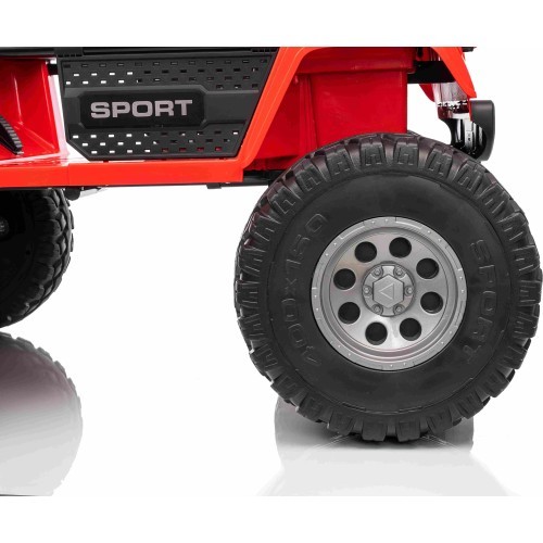 Elektromobilis Extreme Sport 4x4, raudonas, dvivietis