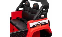 Elektromobilis Extreme Sport 4x4, raudonas, dvivietis