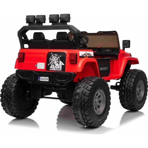 Elektromobilis Extreme Sport 4x4, raudonas, dvivietis