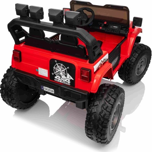 Электромобиль Extreme Sport 4x4, красный, двухместный