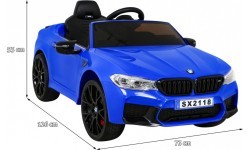 BMW M5 Drift mėlynas vaikiškas elektromobilis