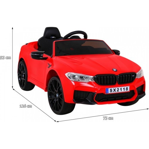 Elektromobilis BMW M5 Drift, raudonas