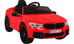 Elektromobilis BMW M5 Drift, raudonas