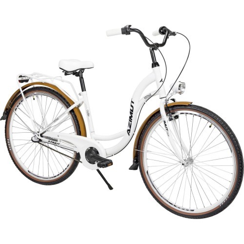 Dviratis AZIMUT Vintage 28" 3-speed 2025 white-cream matt
