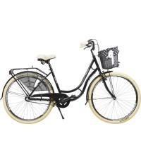 Велосипед Azimut Holland Retro 28" 3-speed 2025 чёрный матовый