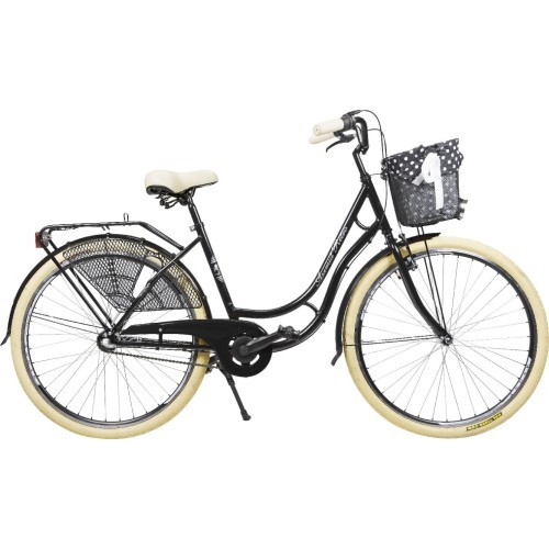 Велосипед Azimut Holland Retro 28" 3-speed 2025 чёрный матовый