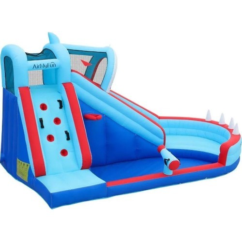 Pripučiama batutų pilis AirMyFun Shark 83046
