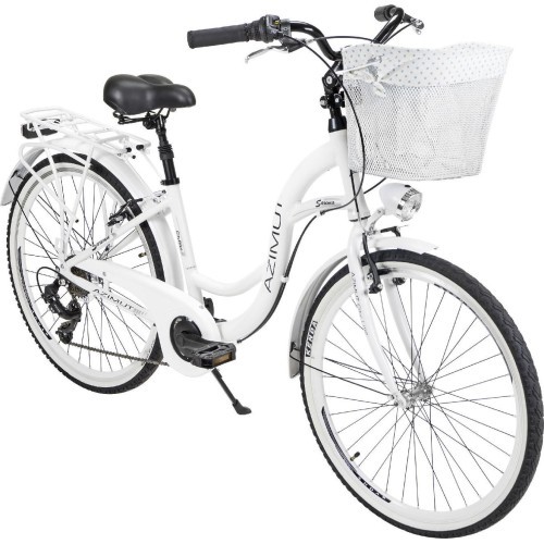 Dviratis AZIMUT Sarema 26" ALU TX-7 2025 white