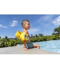 Нарукавники для плавания Bestway SUMMER SURF, жёлтые, 23x15 см