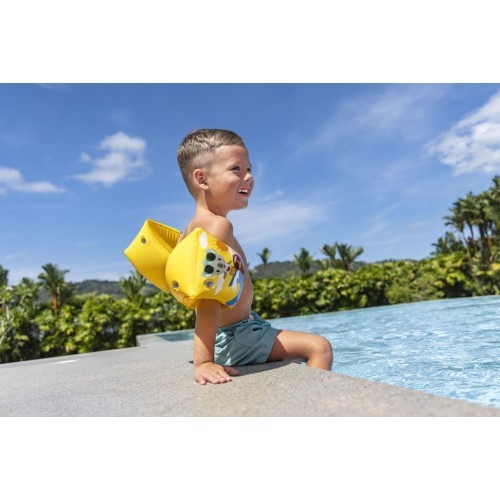 Нарукавники для плавания Bestway SUMMER SURF, жёлтые, 23x15 см