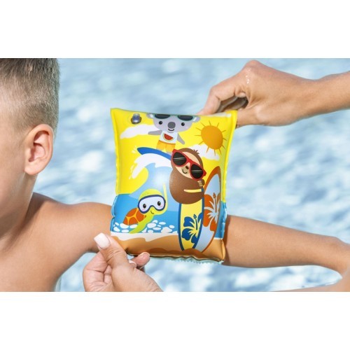 Нарукавники для плавания Bestway SUMMER SURF, жёлтые, 23x15 см