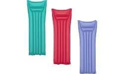 Pripučiamas plaukimo čiužinys BESTWAY violetinis 183x69 cm + pagalvė