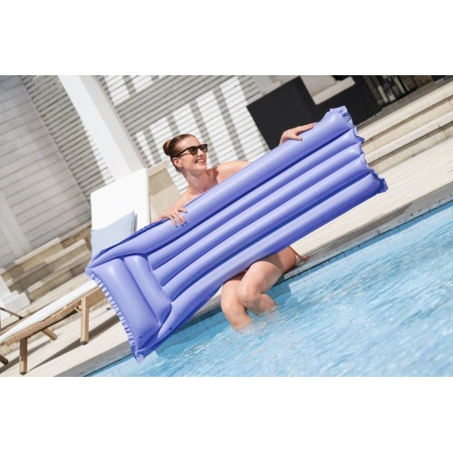 Pripučiamas plaukimo čiužinys BESTWAY violetinis 183x69 cm + pagalvė