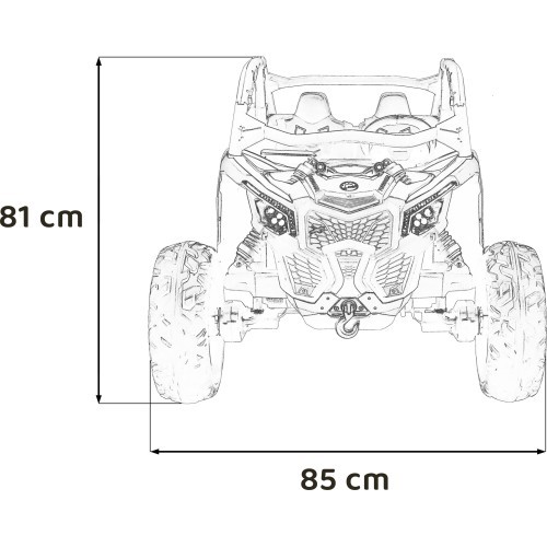 Elektromobilis Buggy Maverick Turbo RR, juodas