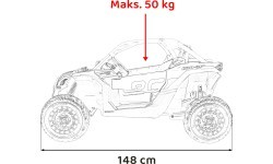 Elektromobilis Buggy Maverick Turbo RR, juodas
