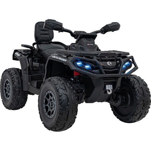 Keturratis Can Am Outlander ATV su nuotolinio valdymo pultu, juodas