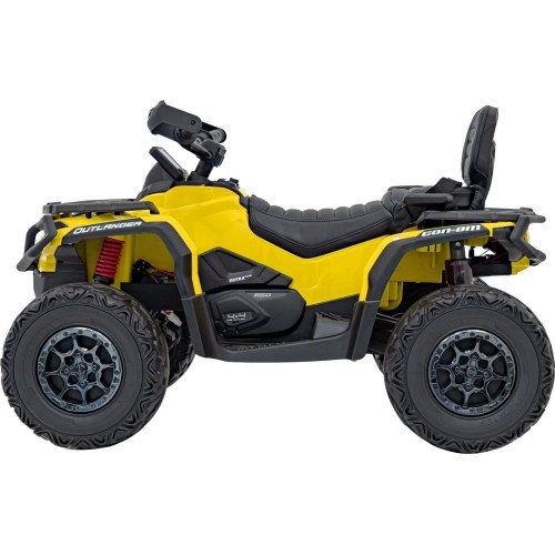 Keturratis Can-Am Outlander su nuotolinio valdymo pultu, geltonas