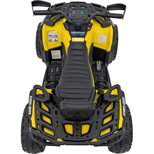 Keturratis Can-Am Outlander su nuotolinio valdymo pultu, geltonas