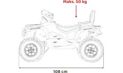 Quad Can Am Outlander ATV with Remote Control Blue