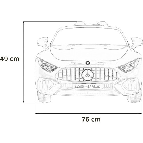 Elektromobilis Mercedes Benz AMG SL63, raudonas