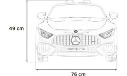 Электромобиль Mercedes Benz AMG SL63, красный