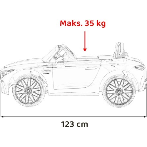 Vehicle Mercedes Benz AMG SL63 Red