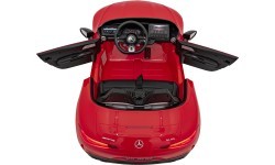 Elektromobilis Mercedes Benz AMG SL63, raudonas