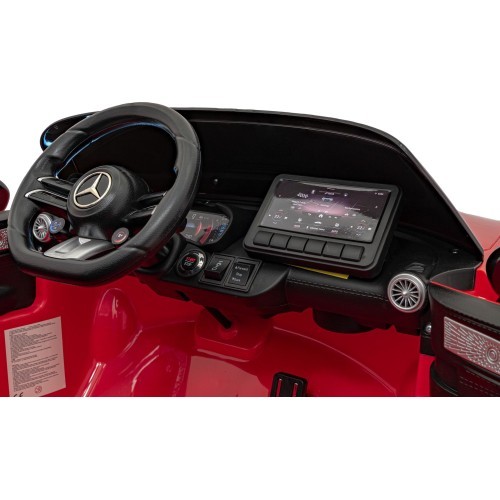 Elektromobilis Mercedes Benz AMG SL63, raudonas