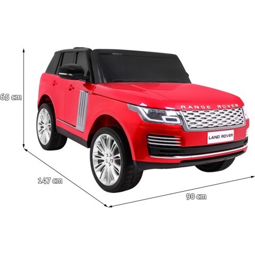 Elektromobilis Range Rover HSE, raudonas, dvivietis su pultu