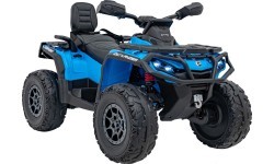 Elektromobilis keturratis Can Am Outlander ATV, mėlynas