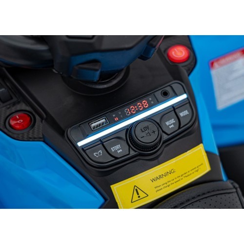 Elektromobilis keturratis Can Am Outlander ATV, mėlynas