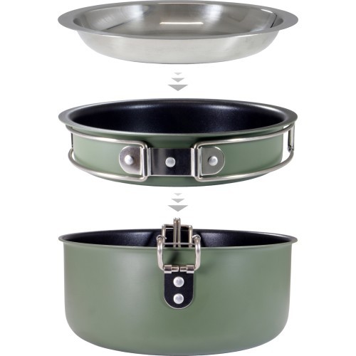 Origin Outdoors aliuminio virtuvės rinkinys „Snap-Pack“