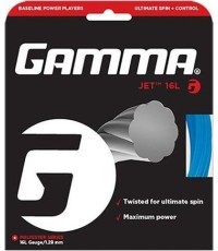 Tennis Racket Strings Gamma Moto Set 17, 1,24mm, Black 