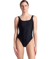 Женский купальник Team Stripe U Back, чёрный, L - 500