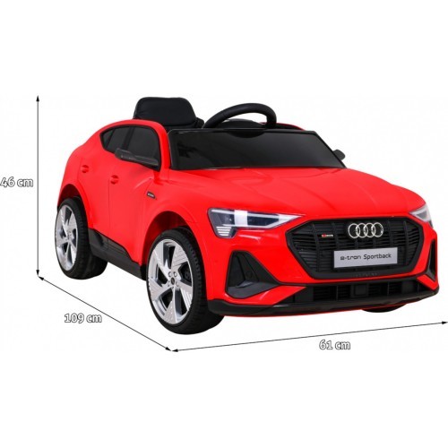 Электромобиль Audi E-Tron Sportback, красный