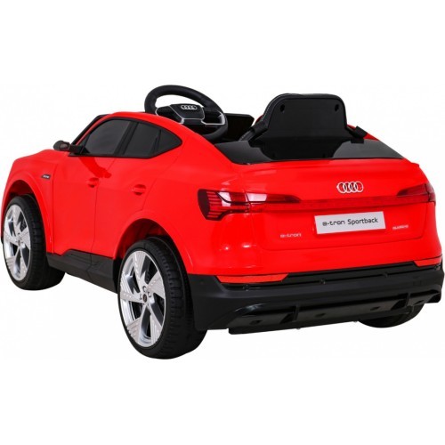 Elektromobilis Audi E-Tron Sportback, raudonas