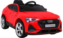 Elektromobilis Audi E-Tron Sportback, raudonas